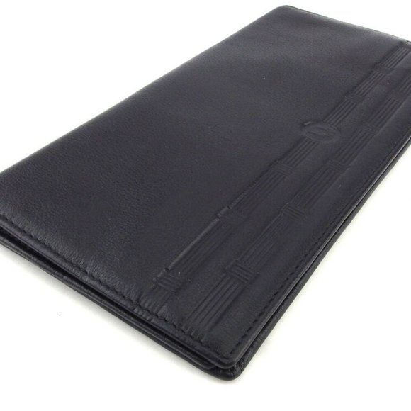 Dior Long Wallet logo leather Auth used E1624